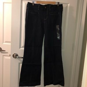 American Eagle Hipster wide leg dark wash jeans